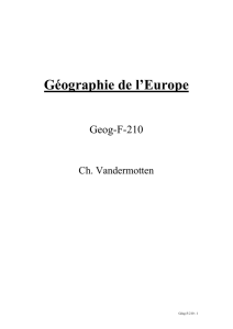 Géographie de l`Europe