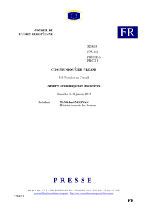 22.I.2013 CONSEIL DE L`UNION EUROPÉENNE FR 5284/13 (OR