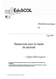 III ) ICI programme de seconde (à compléter)