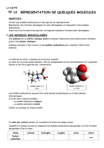 3. utilisation des modeles moleculaires