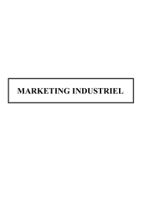 Introduction au marketing industriel