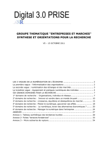La seconde vague : numérisation des échanges et