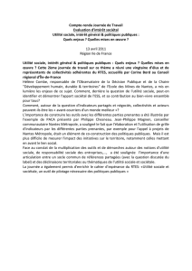 Compte-rendu Journée de Travail