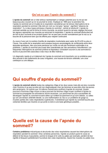 Qu`est-ce que l`apnée du sommeil