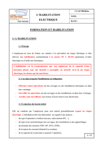 Formation et habilitation document professeur