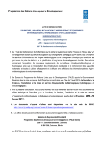 AVIS - UNDP | Procurement Notices