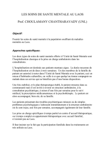 les soins de sante mentale au laos