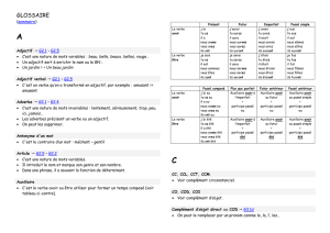 GLOSSAIRE