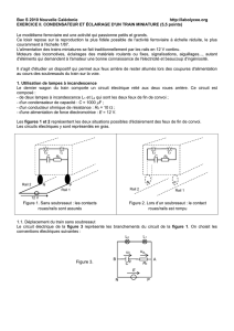 Exercice II. Condensateur et éclairage d`un train miniature (5,5 points)