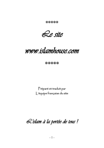 Le Projet Islamhouse