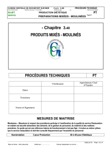 PT 3.40 Mixés_Moulinés procédure