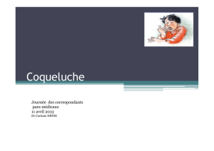 Coqueluche - CHU de Saint