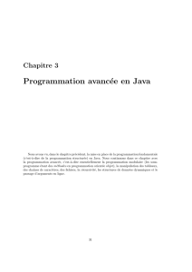 Programmation avancée en Java