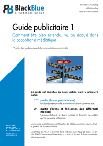 Guide publicitaire 1 - marketing, communication et prospection