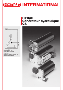HYDAC Générateur hydraulique CA