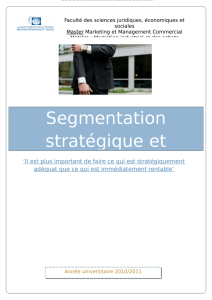 Segmentation stratégique et marketing en B to B