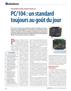 Informatique industrielle : PC/104 : un standard toujours au goût du