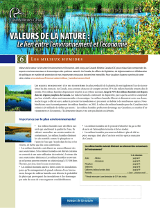 valeurs de la nature - Canards Illimités Canada