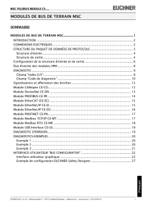 modules de bus de terrain msc sommaire