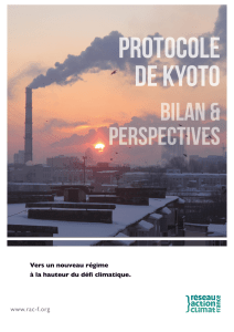 Protocole de Kyoto : Bilan et perspectives