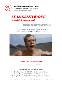 LE MISANTHROPE - Théâtre de la Bastille