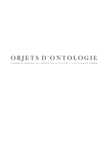 objets d`ontologie