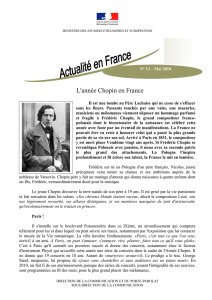 L`année Chopin en France - Consulat général de France à Toronto