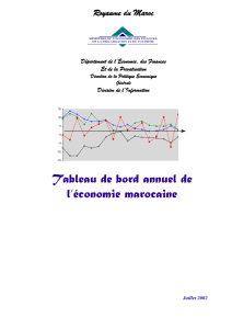 Tableau de bord annuel de l`économie marocaine