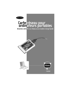 Carte r&eacute;seau pour ordinateurs portables