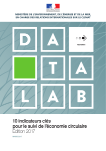 10 indicateurs clés pour le suivi de l`économie circulaire