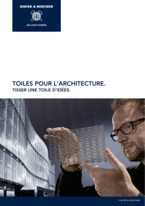 Toiles pour l`architecture. Tisser une toile d´idees.