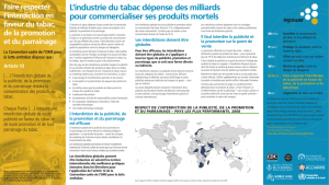 L`industrie du tabac dépense des milliards pour commercialiser ses