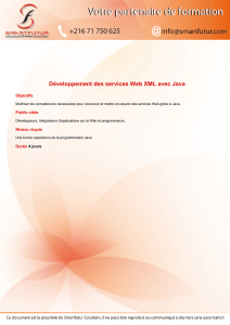 Développement des services Web XML avec Java