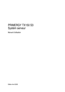 PRIMERGY TX150 S3 Systém serveur