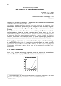 Le français de spécialité et la description de représentations