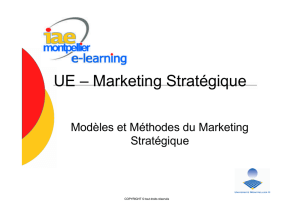UE – Marketing Stratégique