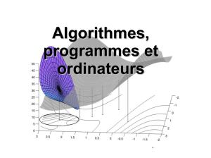 Algorithmes, programmes et ordinateurs