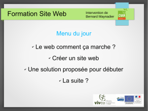 presentationFormationWeb - CIVAM Béarn, Aquitaine : outils suite