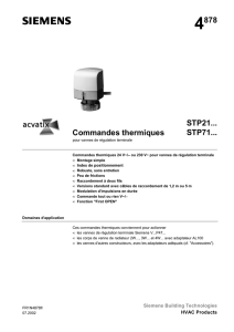4878 Commandes thermiques STP21... STP71