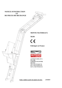 Notice de montage du monte