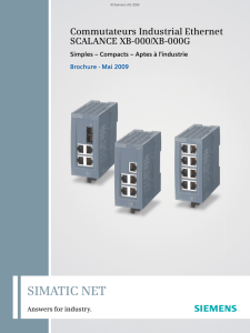 Commutateurs Industrial Ethernet – SCALANCE XB-000