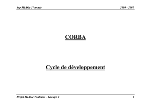 Développement CORBA, IDL vers Java