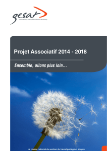 Projet Associatif 2014 - 2018