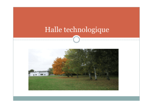 Halle technologique - energie-environnement