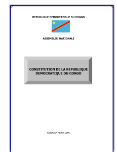 constitution de la republique democratique du congo