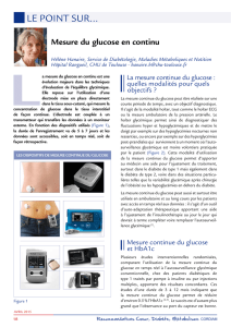 Mesure du glucose en continu - E