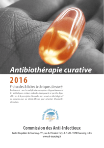 antibiothérapie curative - Infectio