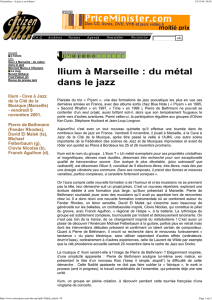 Ilium à Marseille : du métal dans le jazz