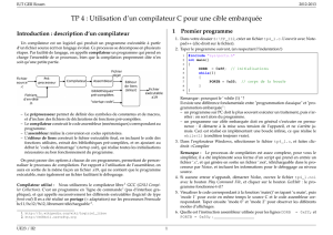 TP 4 : Utilisation d`un compilateur C pour une cible embarquée