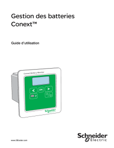 Gestion des batteries Conext